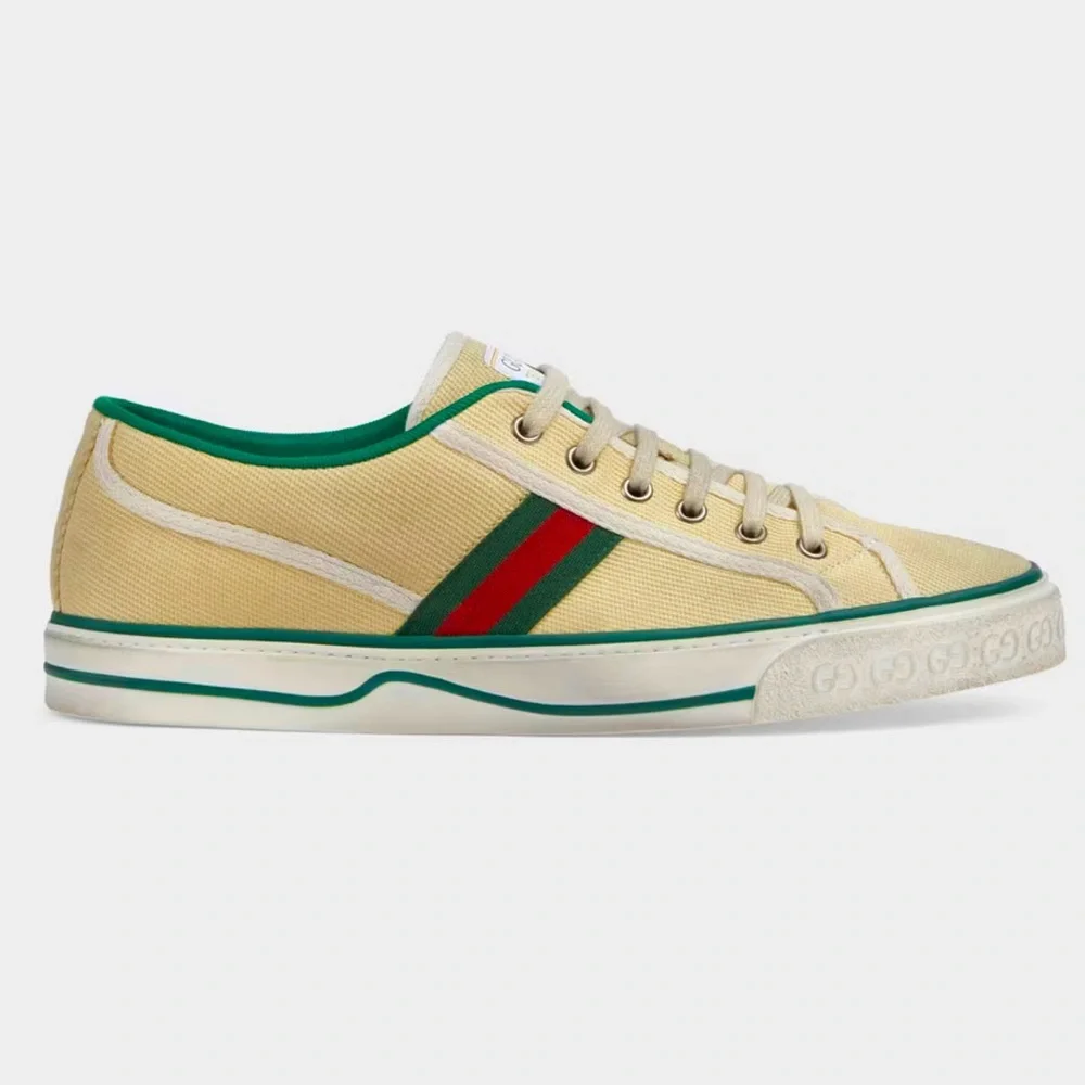 Gucci 1977 Tennis Canvas Low-Top Green/Red Web Sneakers Gucci 8 (US8.5)